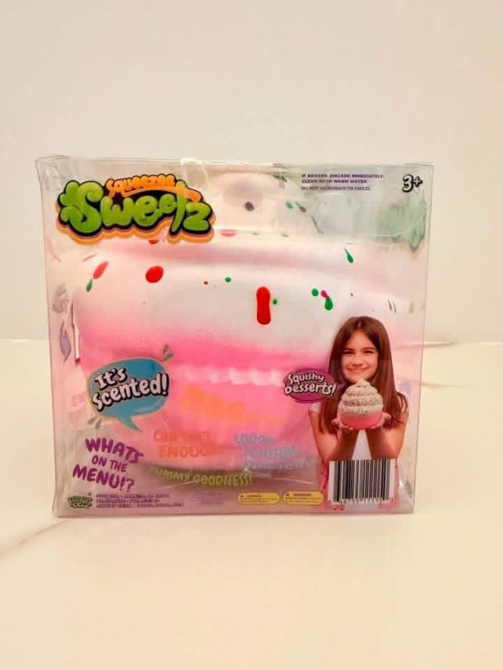 New PPNC PINK Squeezee Sweetz Scented Cupcake Squishy Toy / Stress Relief